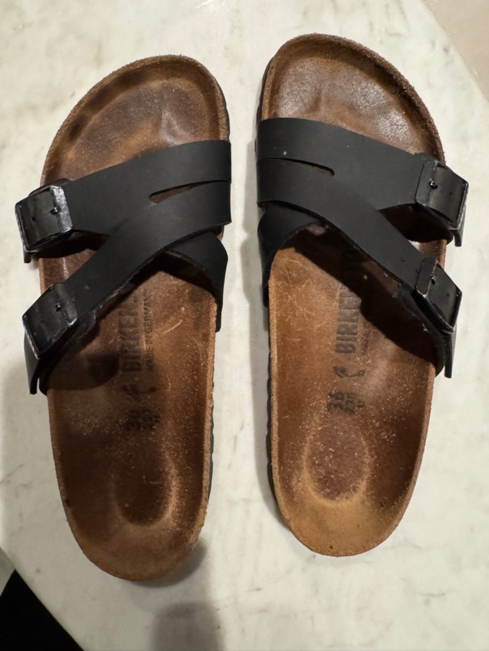 Birkenstock Yao Black Crossed-Strap Women’s Sandals